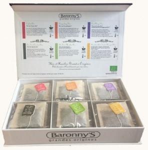 ⇒ Coffret breton dégustation 48 Thés & Tisanes de Bretagne Baronny's