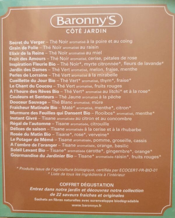 Coffret dégustation Côté Jardin 22 sachets – Image 3