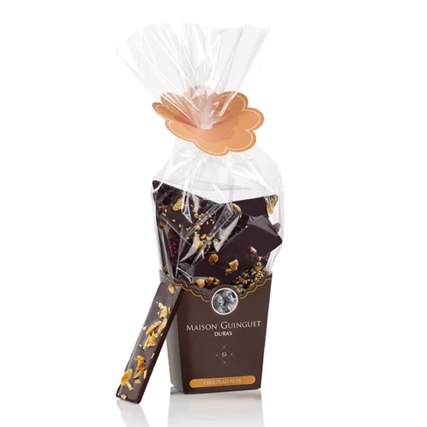 Boîte à sac 250g chocolats noirs