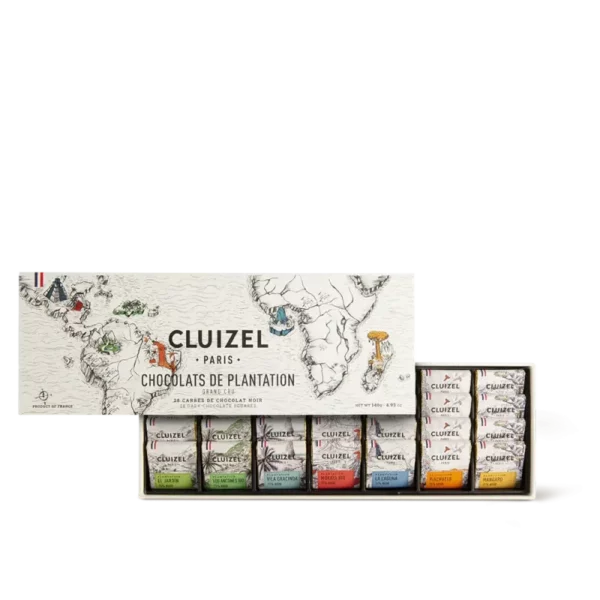 Coffret de chocolats noirs de plantation 140g