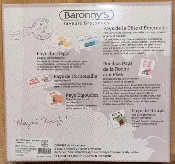 Coffret saveurs bretonnes thés et tisanes dos