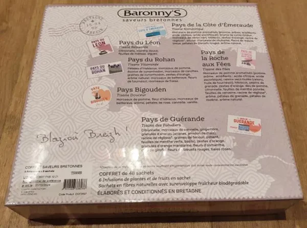 Coffret saveurs bretonnes tisanes dos