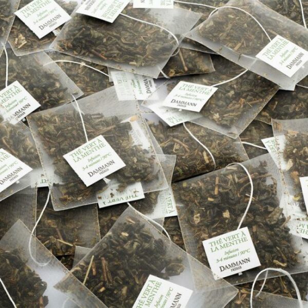 Thé vert à la menthe boîte de 25 sachets – Image 3